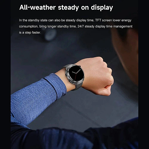 Smartwatch Microwear DK56 -  Silver Silicone