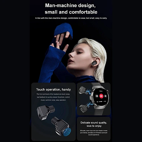 Smartwatch Microwear DK56 -  Silver Silicone