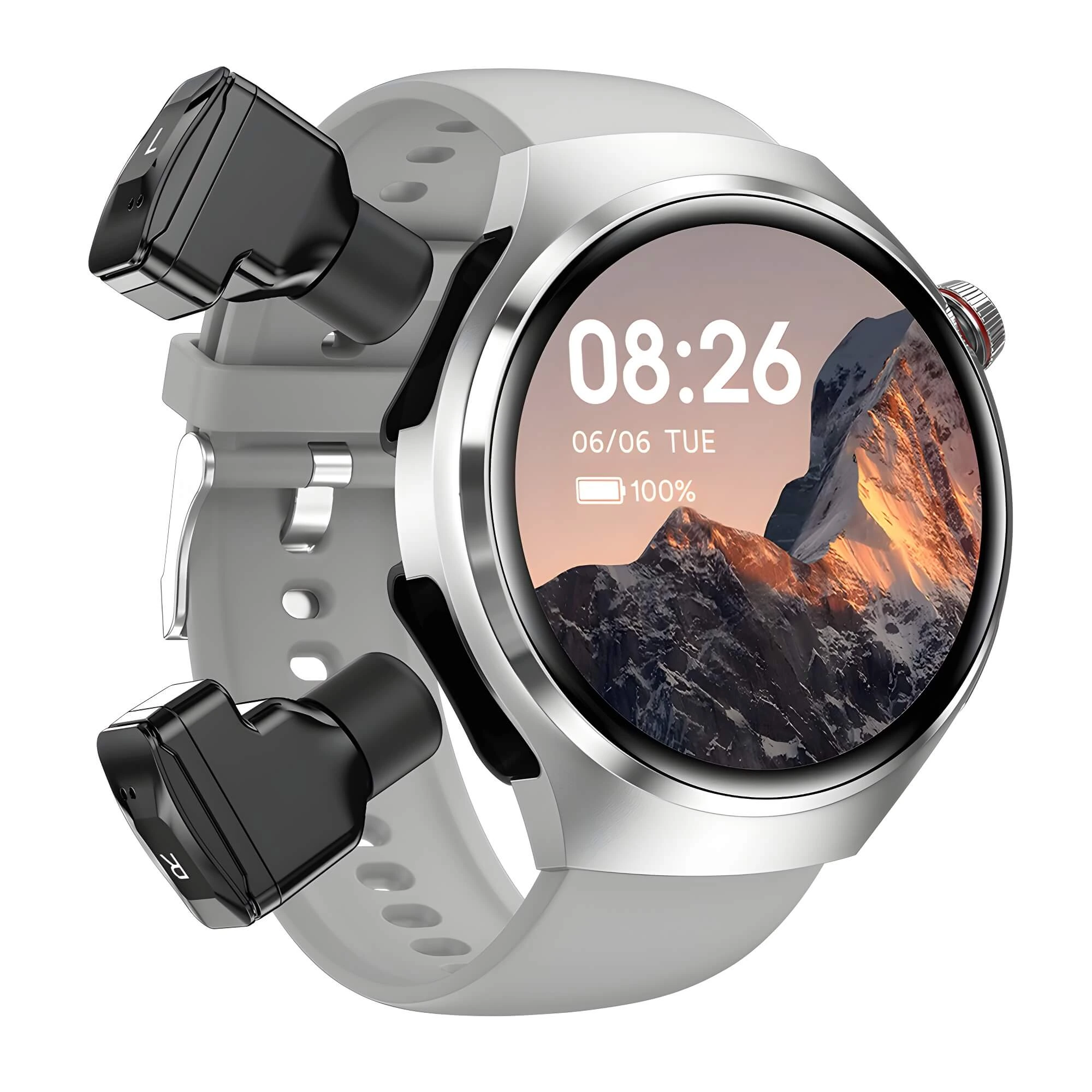 Smartwatch Microwear DK56 -  Silver Silicone