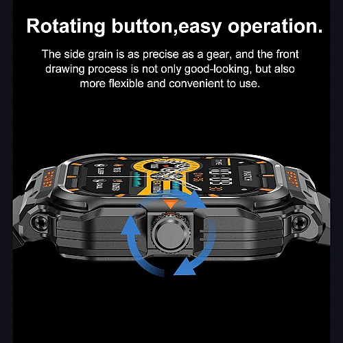 Smartwatch Microwear G55 -  Black Silicone