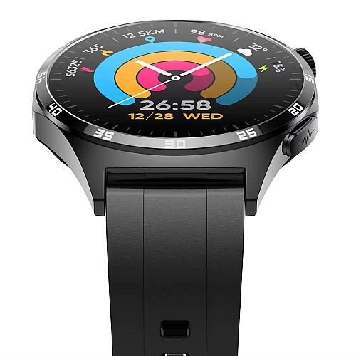 Smartwatch Microwear MT300 - Black Silicone