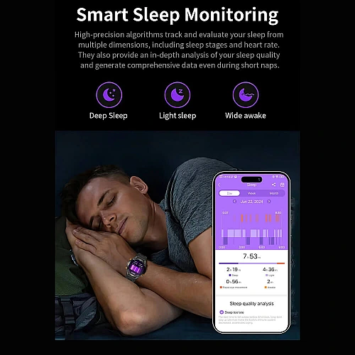 Smartwatch Microwear G100 GPS  - Black