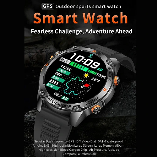 Smartwatch Microwear G100 GPS  - Brown