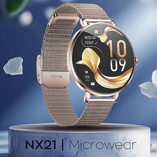 Smartwatch Microwear NX21 -  Gold Steel