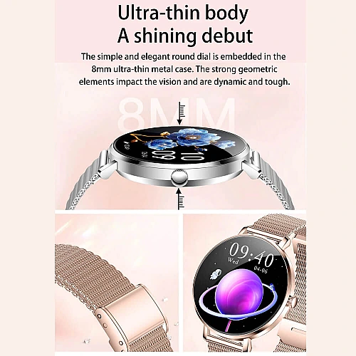 Smartwatch Microwear NX21 -  Gold Steel