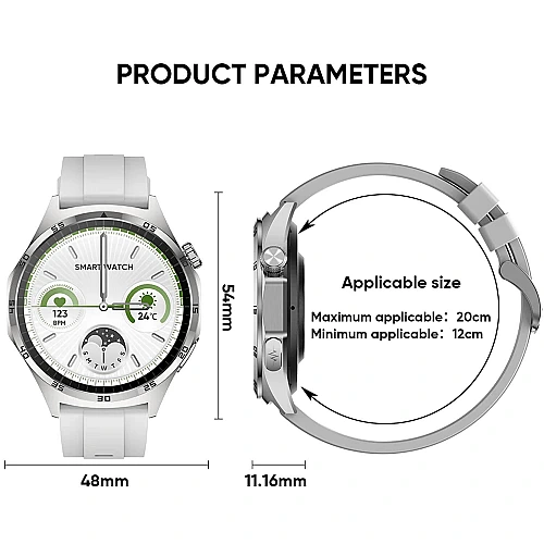 Smartwatch Microwear MT300 - Grey Silicone Smartwatch Microwear MT300 - Grey Silicone