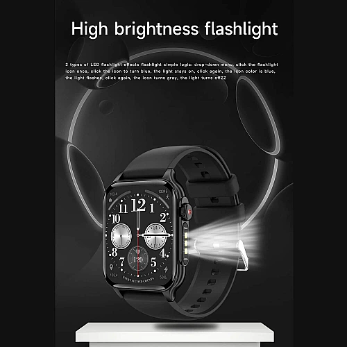 Smartwatch Microwear P6 Max - Black Steel Smartwatch Microwear P6 Max - Black Steel