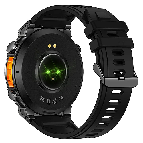 Smartwatch Microwear KC93 - Black Silicone