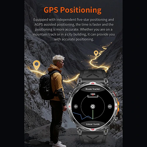 Smartwatch Microwear KC93 - Orange Camo Silicone Smartwatch Microwear KC93 - Orange Camo Silicone