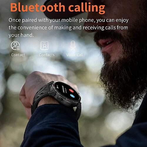 Smartwatch Microwear KC93 - Orange Camo Silicone Smartwatch Microwear KC93 - Orange Camo Silicone