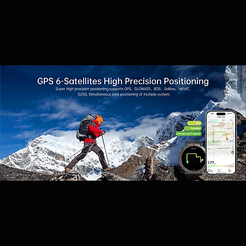 Smartwatch Microwear DM58 GPS - Black Silicone Smartwatch Microwear DM58 GPS - Black Silicone