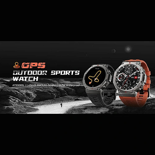 Smartwatch Microwear DM58 GPS - Black Silicone Smartwatch Microwear DM58 GPS - Black Silicone