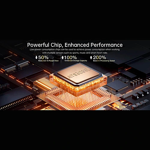 Smartwatch Microwear DM58 GPS  - Black Camo Silicone