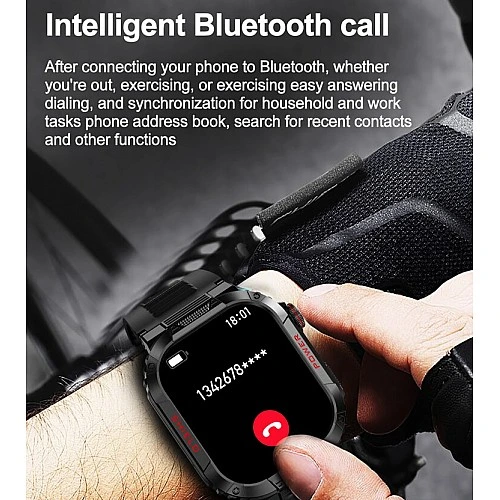 Smartwatch Microwear TK25 - Black 