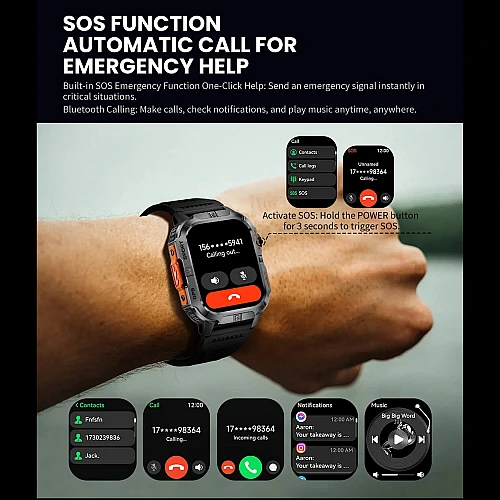 Smartwatch Microwear GTH3 - Black