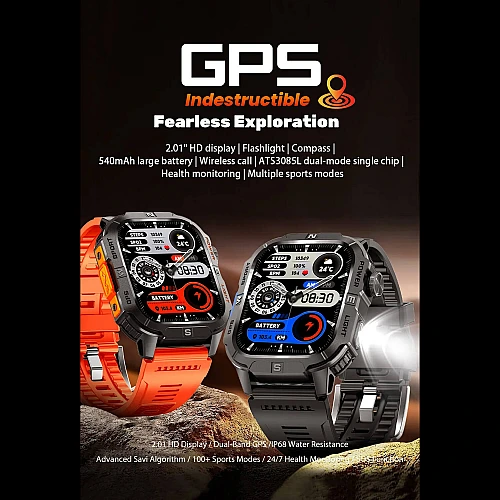 Smartwatch Microwear GTH3 - Black