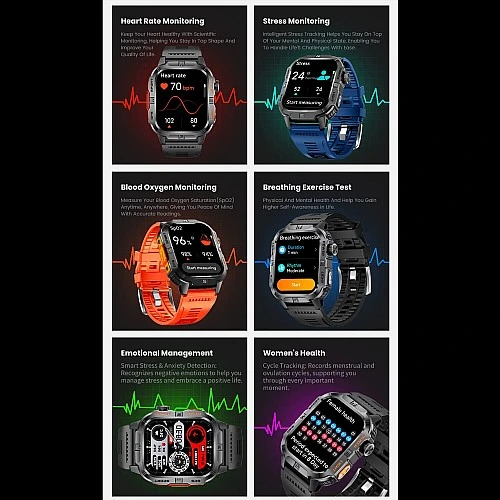 Smartwatch Microwear GTH3 - Orange