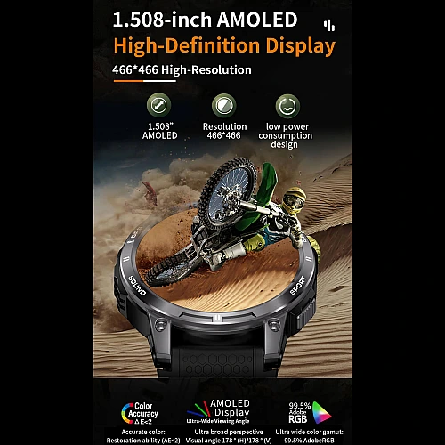 Smartwatch Microwear NX18 - Black