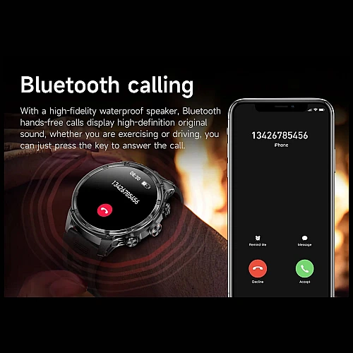 Smartwatch Microwear V99 - Black Steel