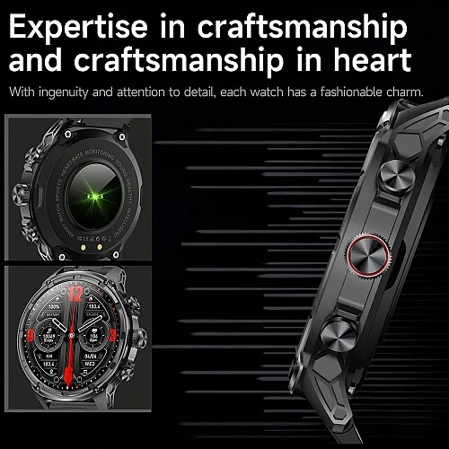 Smartwatch Microwear V99 - Black Steel