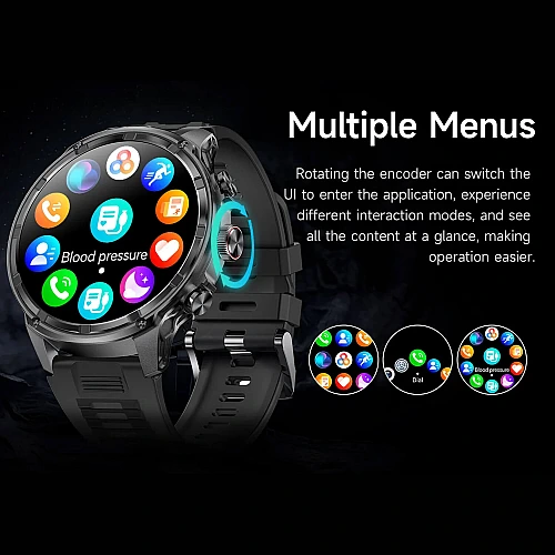 Smartwatch Microwear V99 - Black Steel Smartwatch Microwear V99 - Black Steel