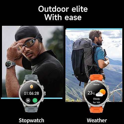 Smartwatch Microwear V99 - Black Steel