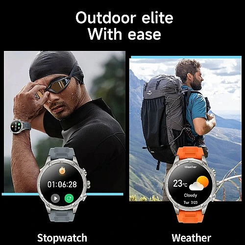 Smartwatch Microwear V99 - Silver Steel