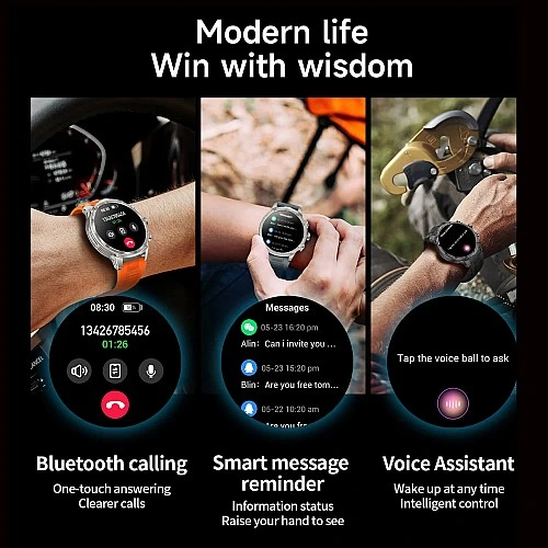 Smartwatch Microwear V99 - Silver Steel