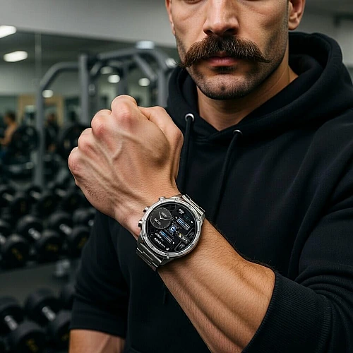 Smartwatch Microwear V99 - Silver Steel
