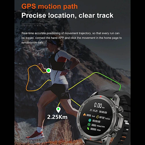 Smartwatch Microwear DK68 - Grey Silicone