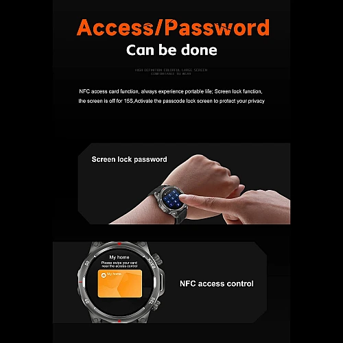 Smartwatch Microwear DK68 - Grey Silicone