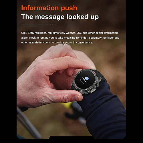 Smartwatch Microwear DK68 - Grey Silicone