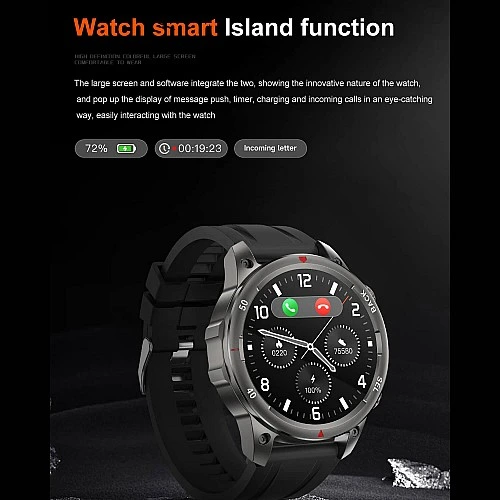 Smartwatch Microwear DK68 - Grey Silicone Smartwatch Microwear DK68 - Grey Silicone