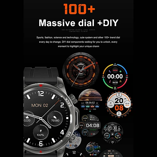 Smartwatch Microwear DK68 - Grey Silicone