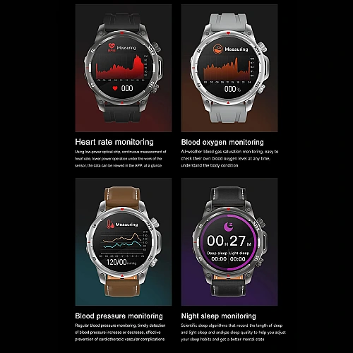 Smartwatch Microwear DK68 - Grey Silicone