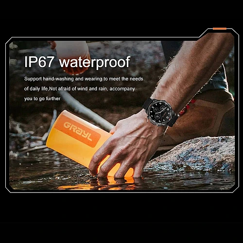 Smartwatch Microwear DK68 - Brown Leather