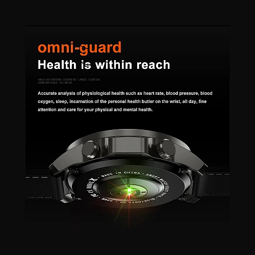 Smartwatch Microwear DK68 - Black Leather