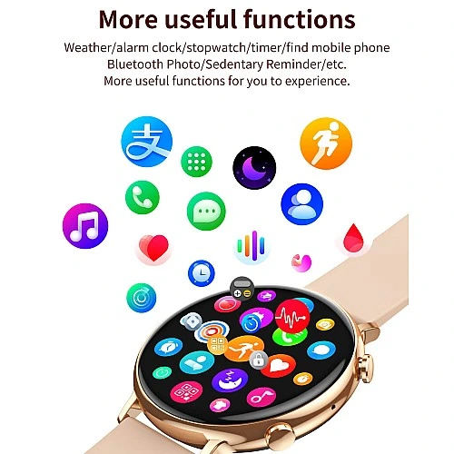 Smartwatch Microwear CY700 - Pink Silicone