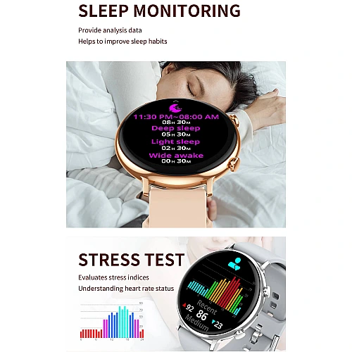 Smartwatch Microwear CY700 - Pink Silicone