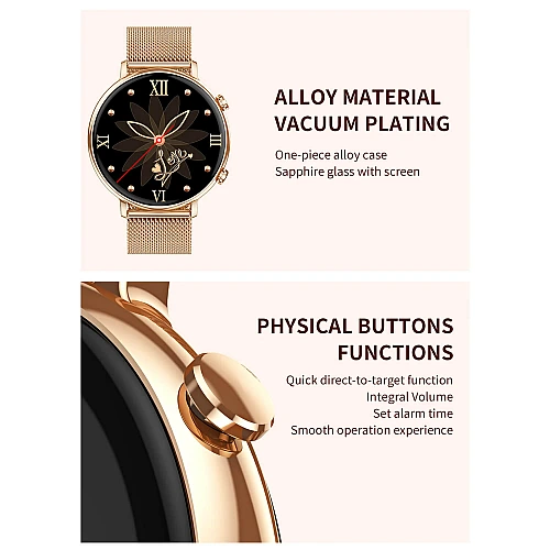 Smartwatch Microwear CY700 - Gold Steel Smartwatch Microwear CY700 - Gold Steel