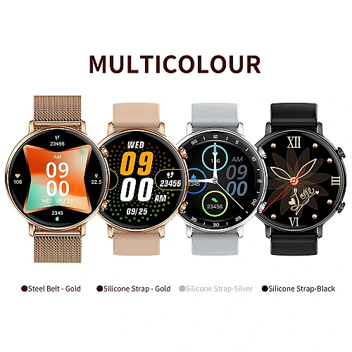 Smartwatch Microwear CY700 - Gold Steel