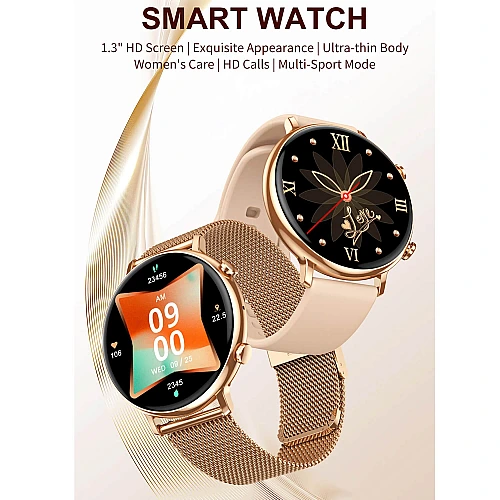 Smartwatch Microwear CY700 - Gold Steel