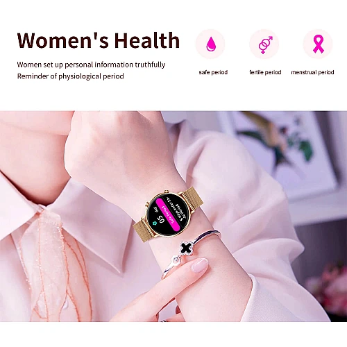 Smartwatch Microwear CY700 - Gold Steel Smartwatch Microwear CY700 - Gold Steel
