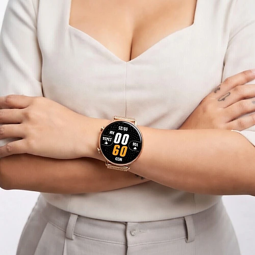 Smartwatch Microwear CY700 - Gold Steel