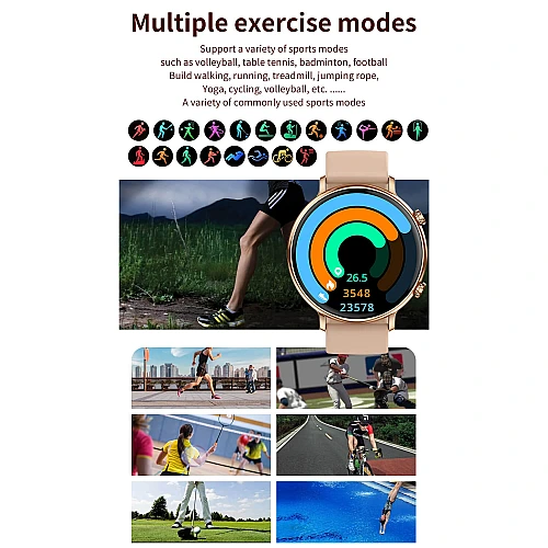 Smartwatch Microwear CY700 - Gold Steel Smartwatch Microwear CY700 - Gold Steel