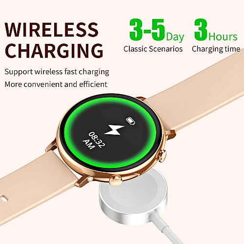 Smartwatch Microwear CY700 - Gold Steel