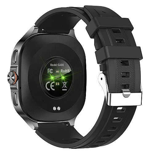 Smartwatch Microwear G400 - Black Silicone