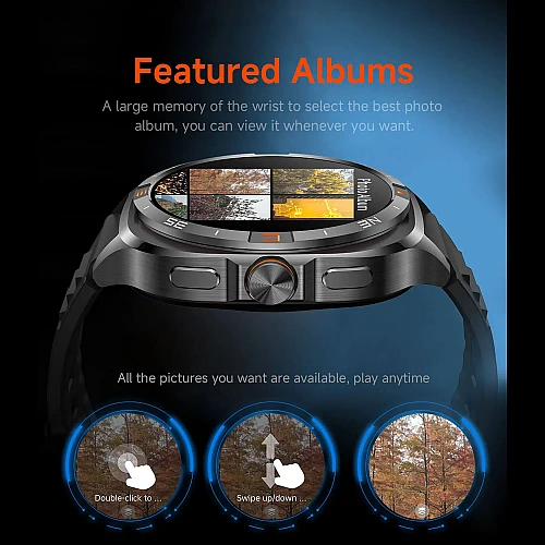 Smartwatch Microwear G400 - Black Silicone