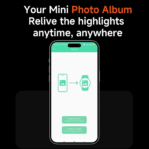 Smartwatch Microwear G400 - Brown Silicone