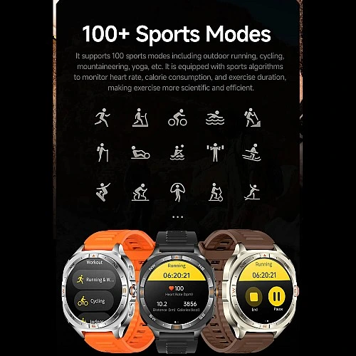 Smartwatch Microwear G400 - Brown Silicone Smartwatch Microwear G400 - Brown Silicone